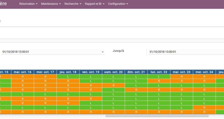 gestion hotellière Odoo